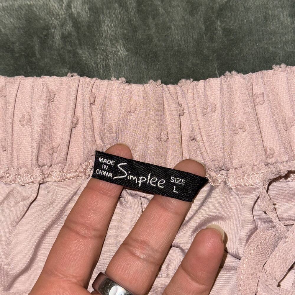 Simplee Maxi Dress Women's Large Pink Backless Sleeveless Adjustable Strap - Picture 7 of 8